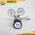 Low pressure Stainless Steel 316L oxygen regulator thread type with two gauges